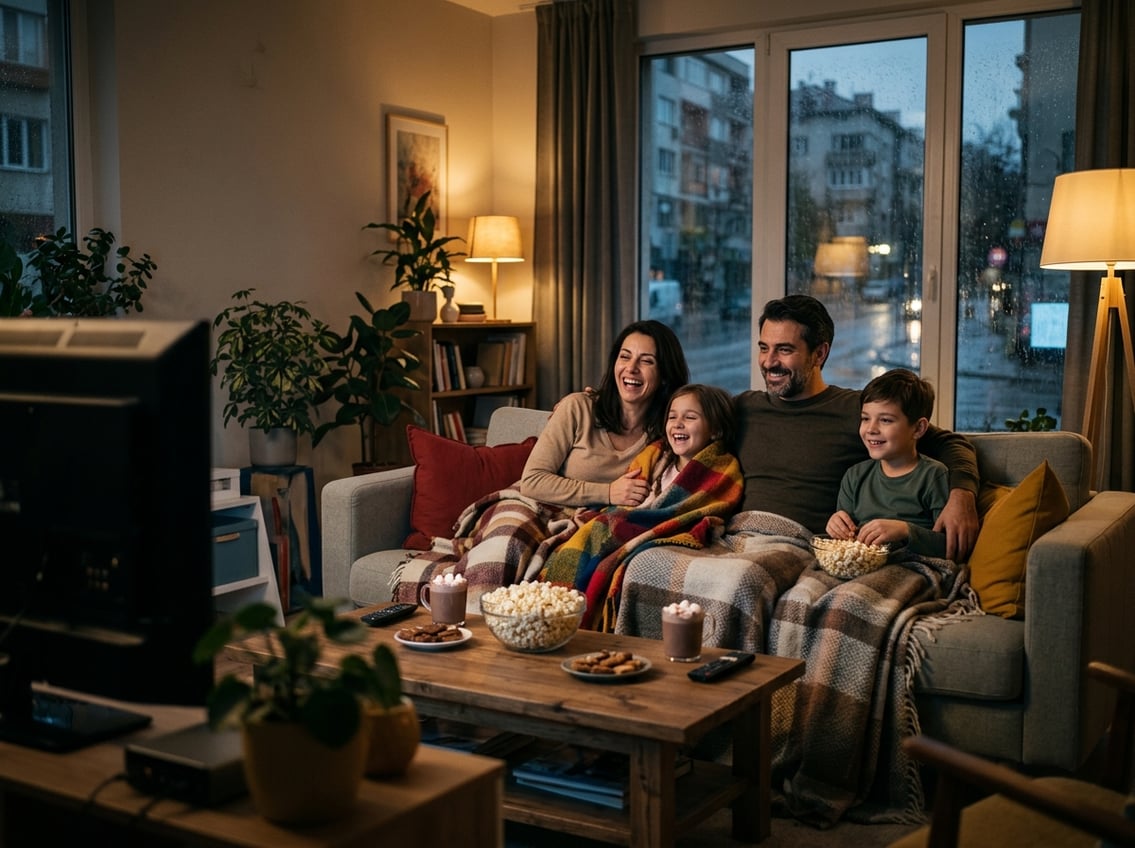 Gør en regnvejrsdag i Bulgarien til en hyggelig filmaften med børnene
